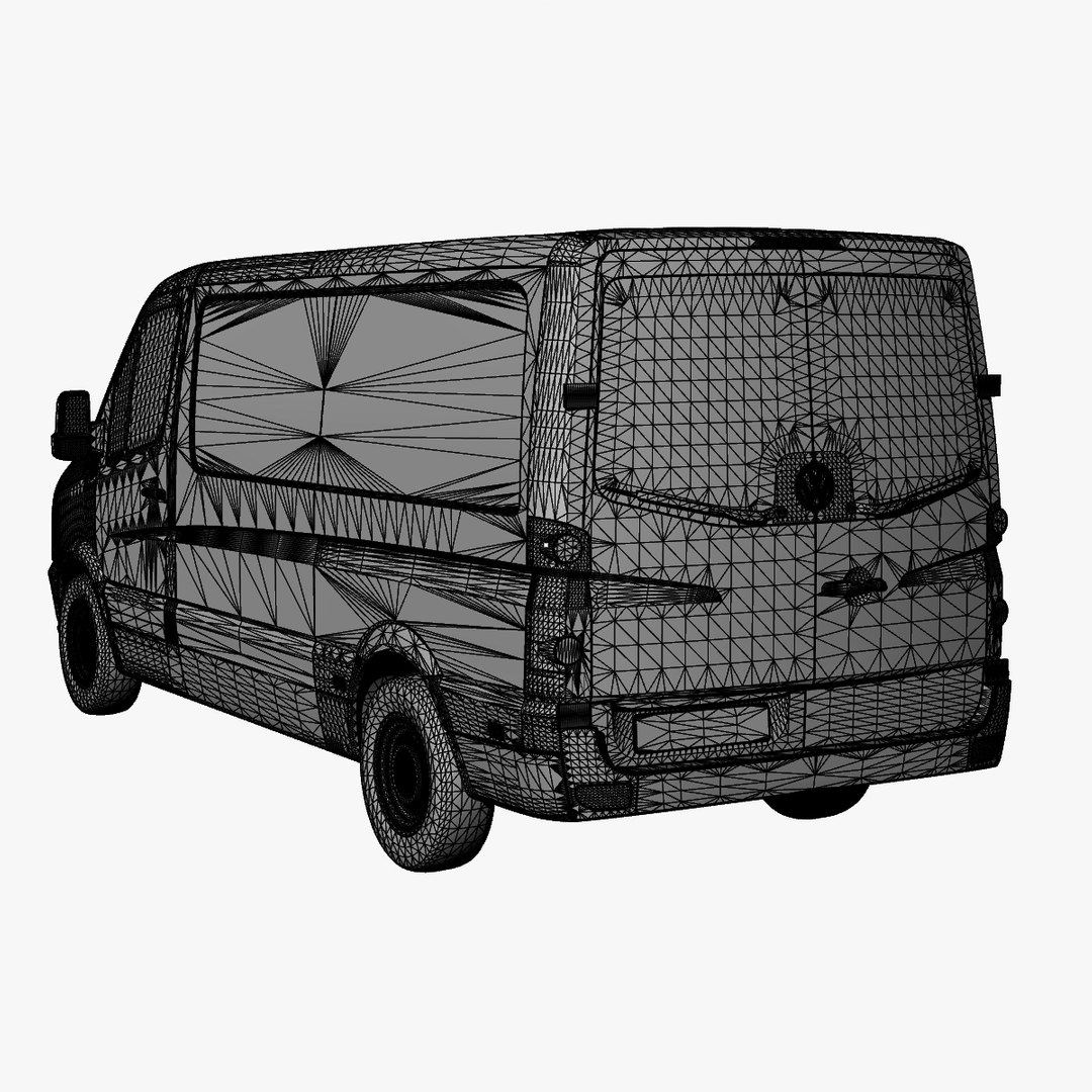 Crafter Van Normal Roof 3d Model