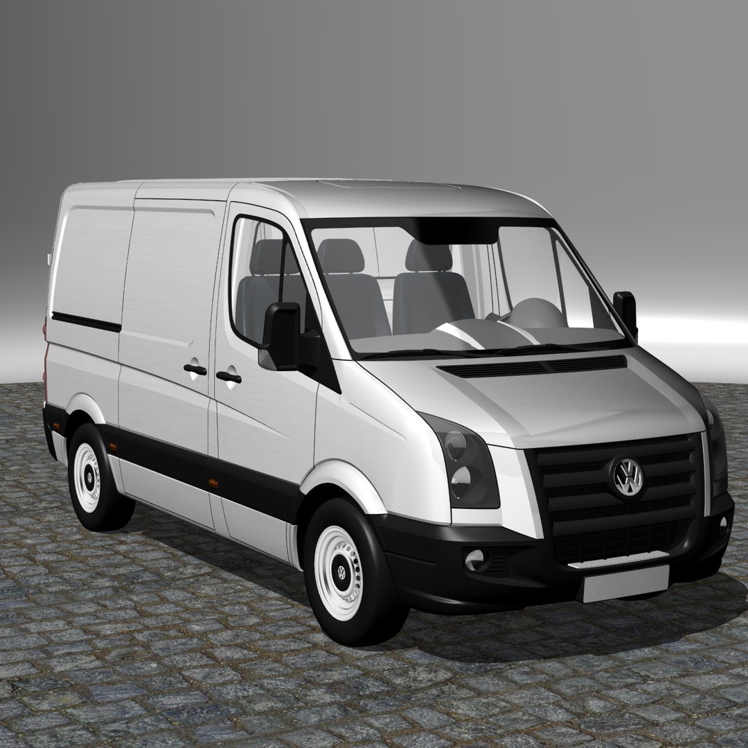 Crafter Van Normal Roof 3d Model