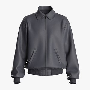 LEATHER BOMBER 2021 mv2 zprj highpoly 3D model