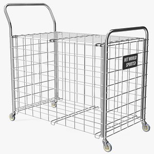 Metal Sports Ball Basket 3D model