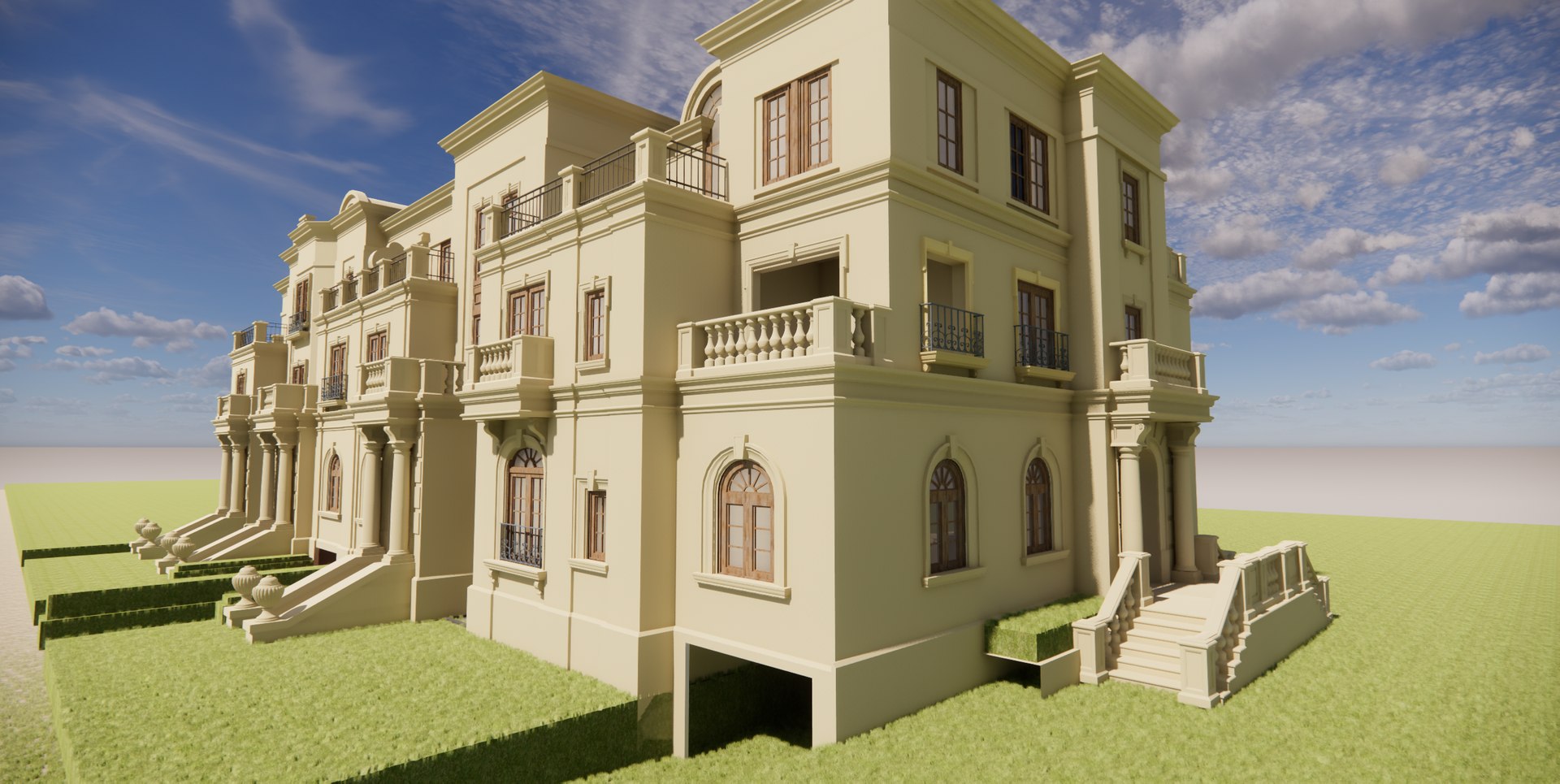 3D Luxury House Modern Classic Exterior Design -A14 Model - TurboSquid ...