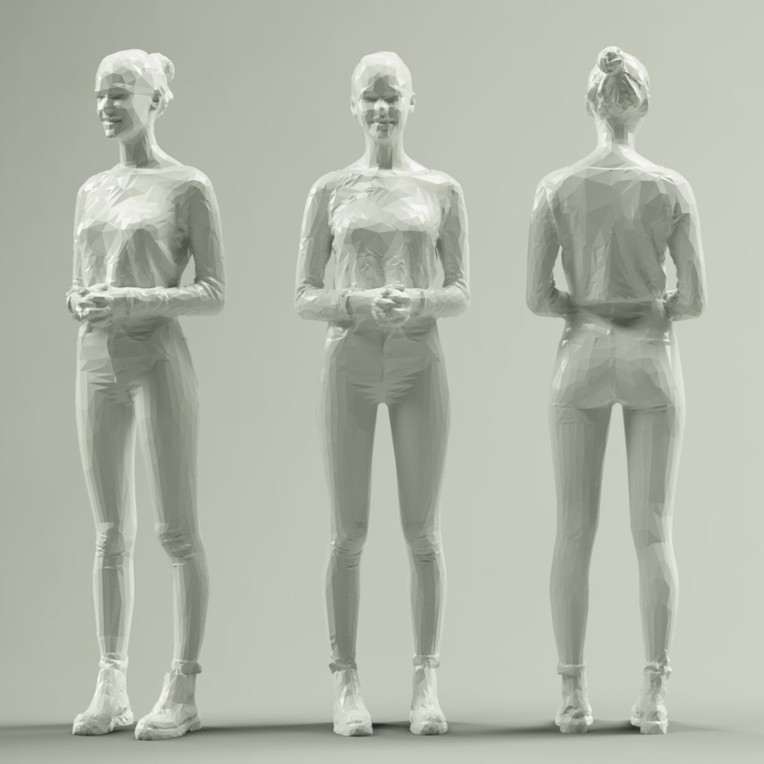 Girl rendered human 3D model - TurboSquid 1245940