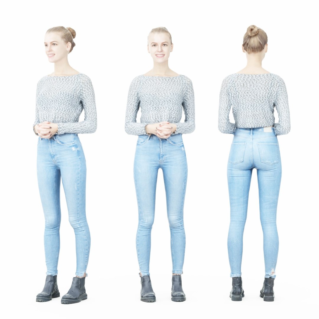 Girl rendered human 3D model - TurboSquid 1245940