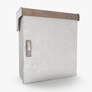 3D Power Box 0002 Low-poly model