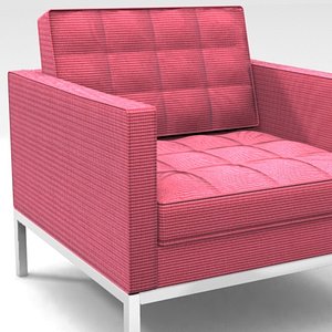 3d model florence knoll lounge chair