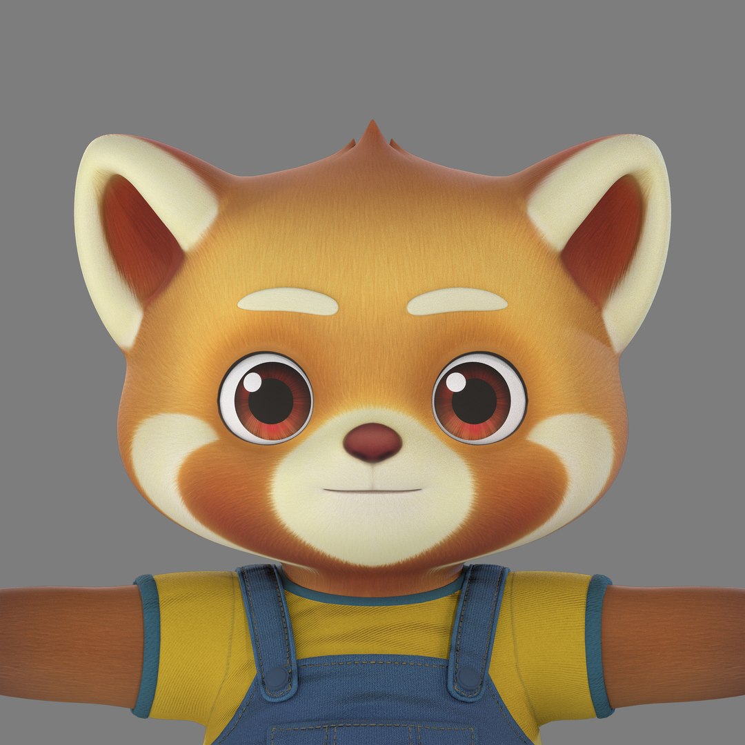 3D Cartoon Raccoon - TurboSquid 2141543