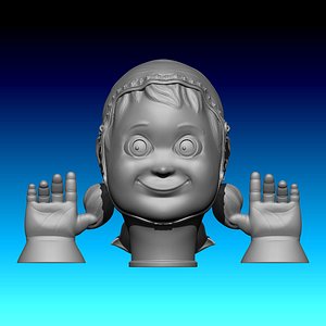 3D model Titere Caperucita Roja  Little Red Riding Hood Puppet