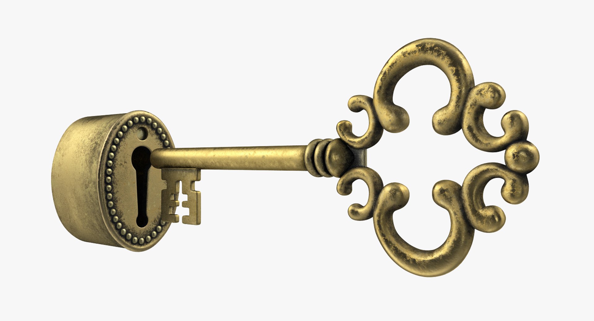 Old Key Keyhole 3D Model - TurboSquid 1219920