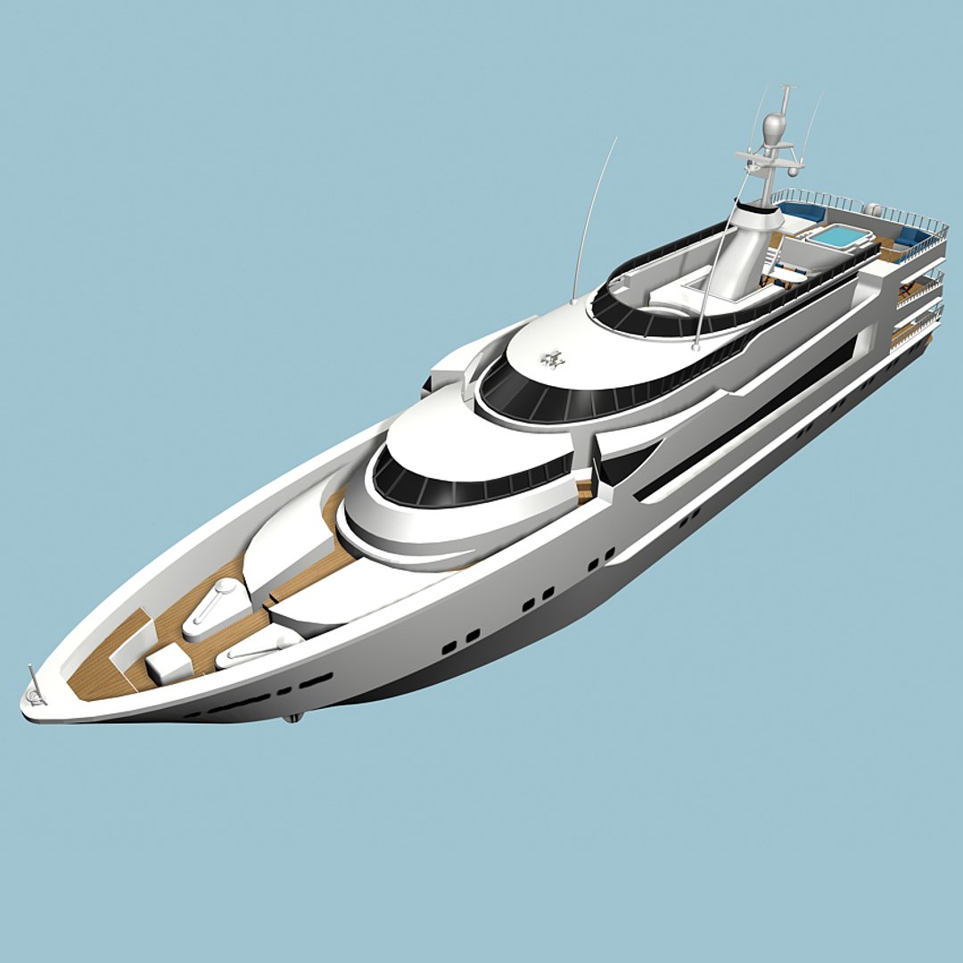 Super Yacht 3d Model