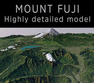 mount fuji 3D model