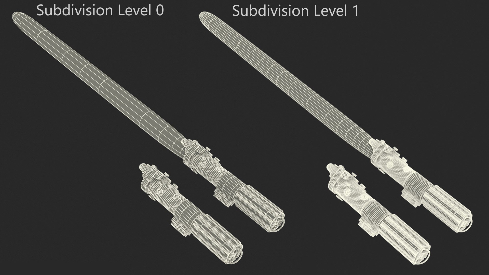 Darth Vader Energy Swords Set 3D Model - TurboSquid 2246760