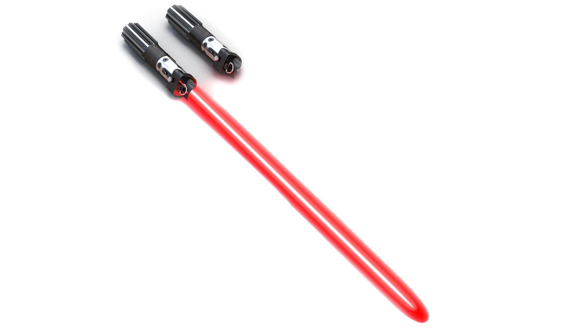 Darth Vader Energy Swords Set 3D model preview