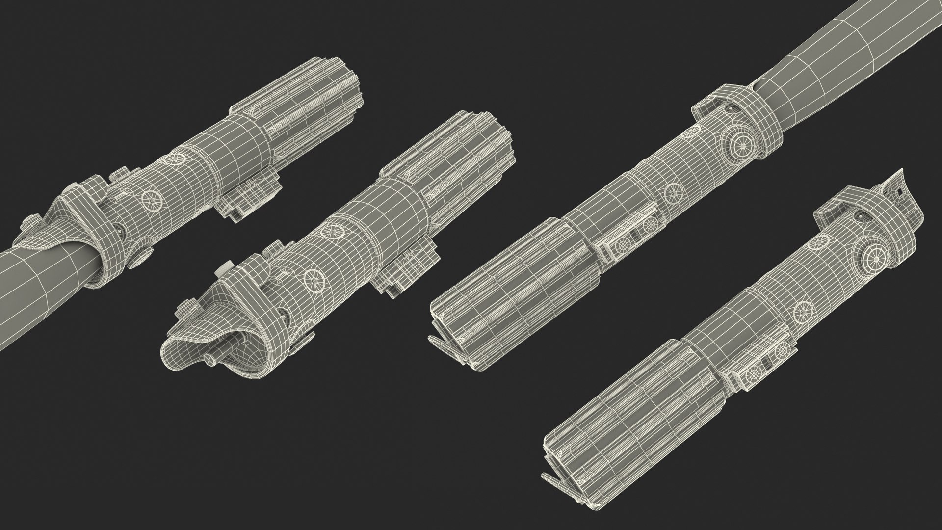 Darth Vader Energy Swords Set 3D Model - TurboSquid 2246760