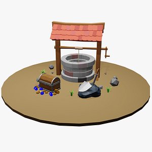 Low Poly Medieval Object Set