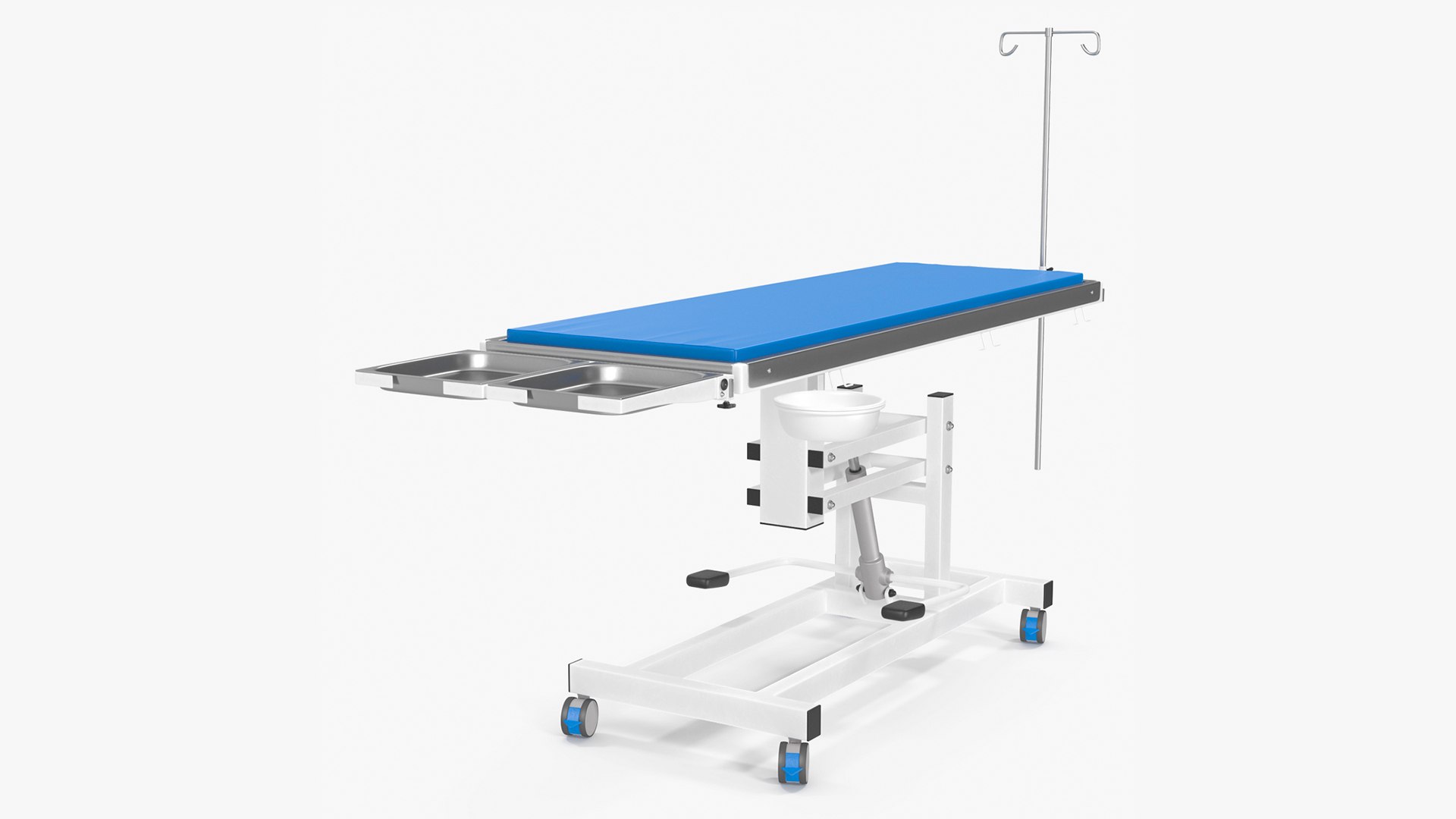 Veterinary Operating Table Blue 3D model preview