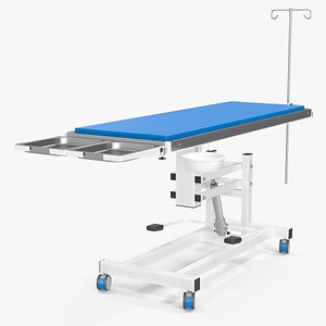 Veterinary Operating Table Blue 3D