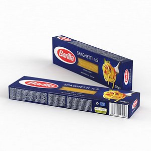 Barilla Spaghetti 5 500g 2021 3D model