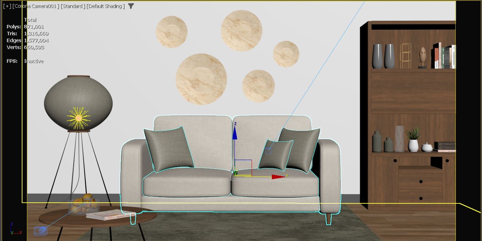 Modern Living Room 3D Model - TurboSquid 2550981