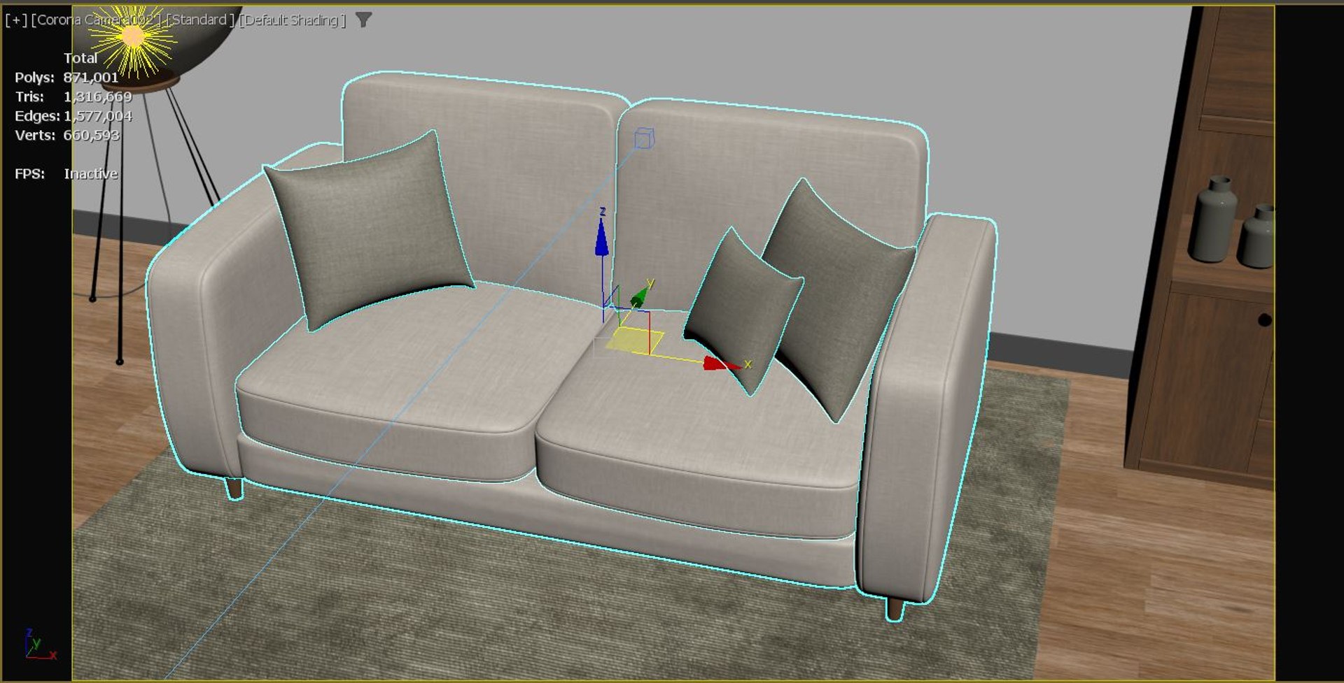 Modern Living Room 3D Model - TurboSquid 2550981