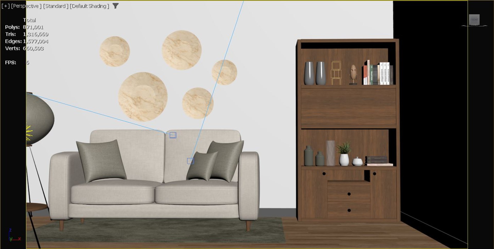 Modern Living Room 3D Model - TurboSquid 2550981