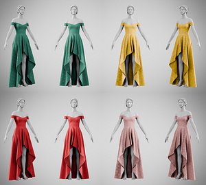 Dress 57 Colors Collection 1 3D model