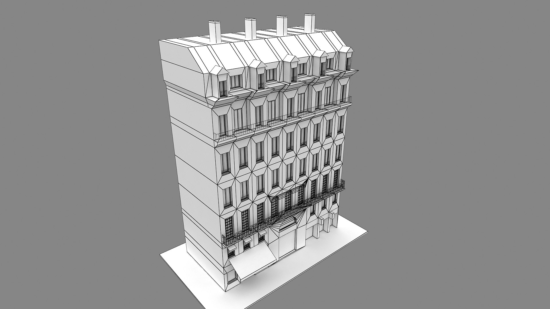 Typical  Paris Apartment Building 13 model https://p.turbosquid.com/ts-thumb/Dl/Eh3kbm/3i/wire_000004/jpg/1629910592/1920x1080/fit_q87/e645566cf5c6dfb11eab5e020c2603b1f0ddfc87/wire_000004.jpg