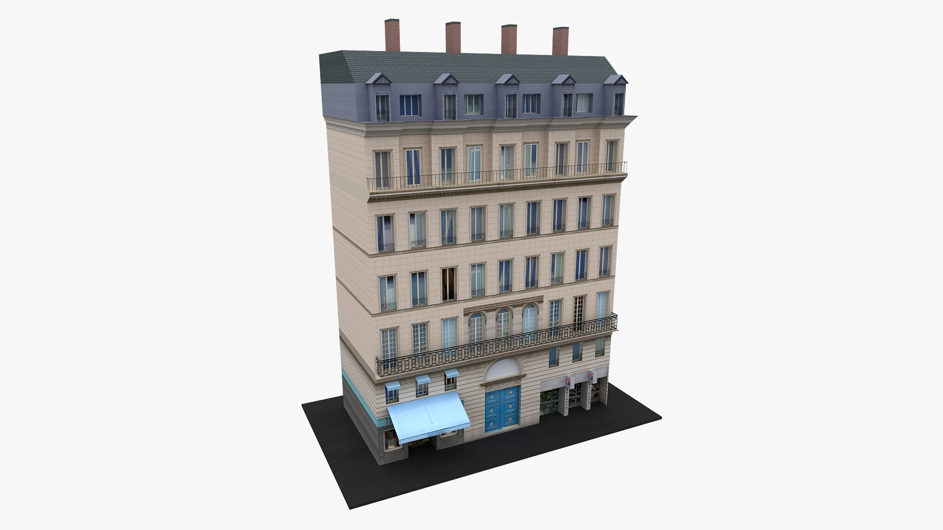Typical Paris Apartment Building 13