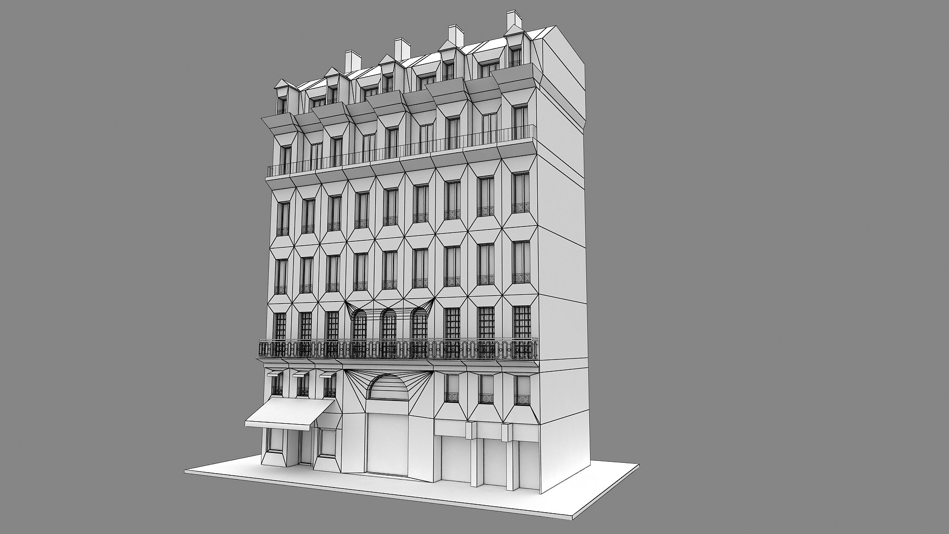 Typical  Paris Apartment Building 13 model https://p.turbosquid.com/ts-thumb/Dl/Eh3kbm/VS/wire_000002/jpg/1629910591/1920x1080/fit_q87/77d3af92682687b5d0d3a6657bc4d7e37d14e474/wire_000002.jpg