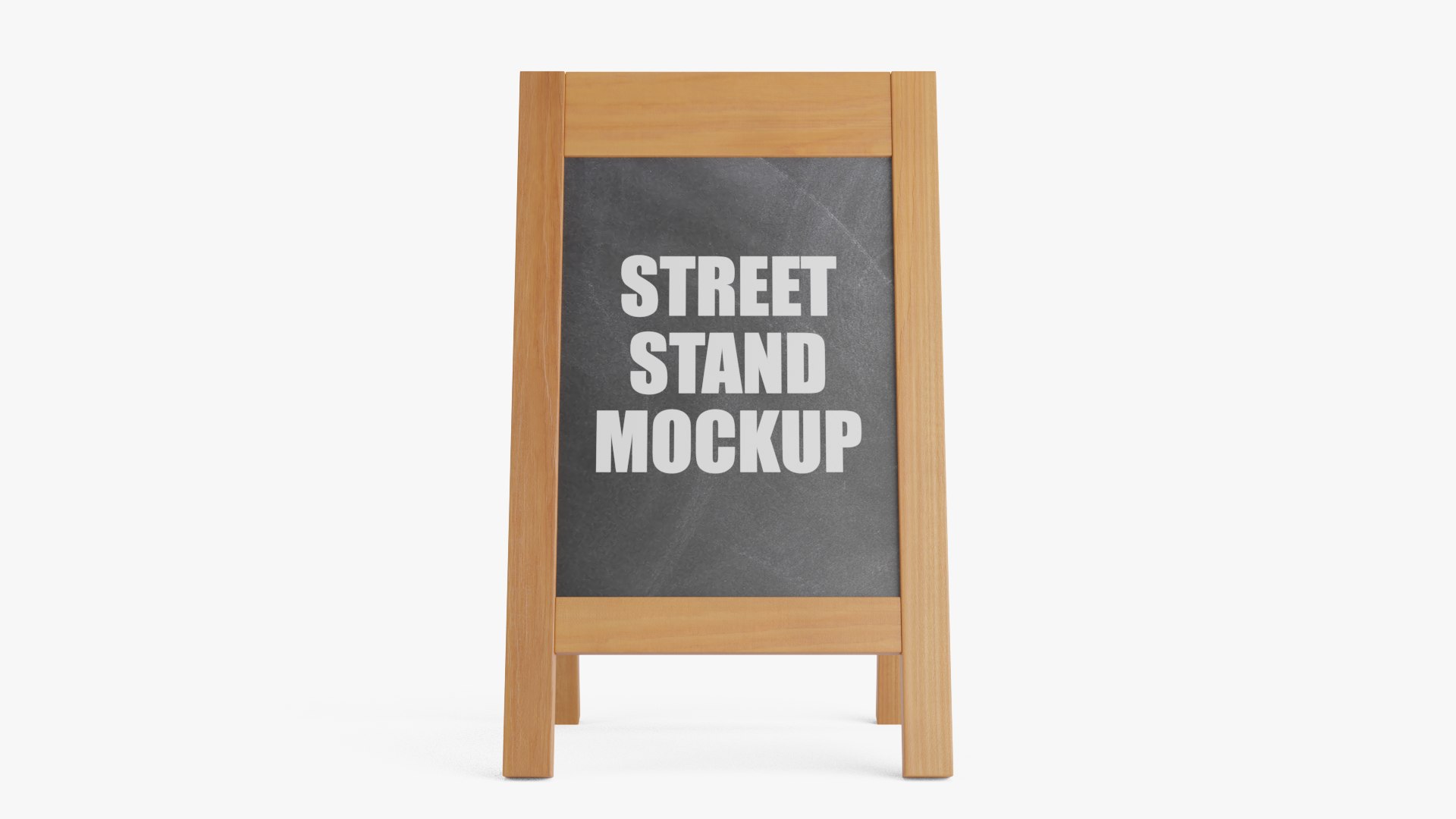 3D Wooden Street Stand - TurboSquid 1665994