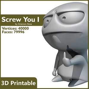 3D Printable - Screw You Meme