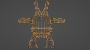 Character hero game wood chibi
