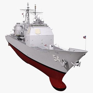 3d ticonderoga class cruiser antietam model