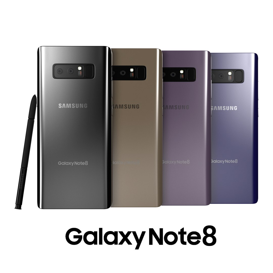 Galaxy Note 8 3D Model - TurboSquid 1201806