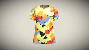 3D Girls AOP Tops In Low Poly