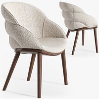 Cattelan Italia Camilla wood armchair