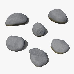 3D Lowpoly Boulders Set