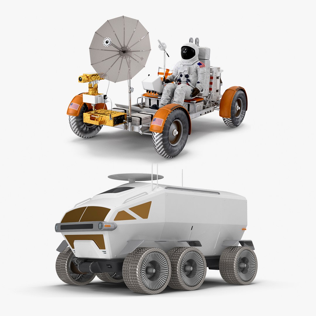 Lunar Vehicles Collection 3D model preview