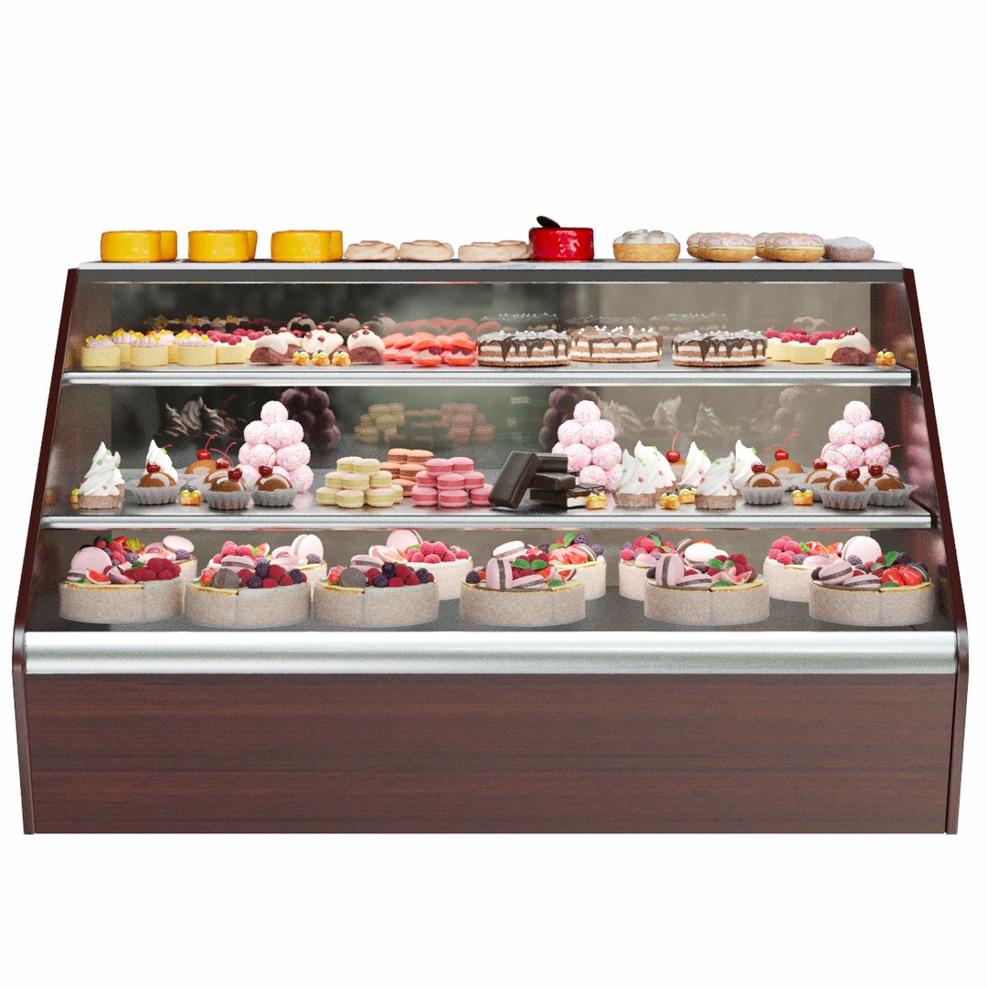 3D Showcase With Sweets And Desserts 2 - TurboSquid 1784559