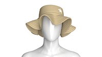Girls Bucket Hat With Star Patch