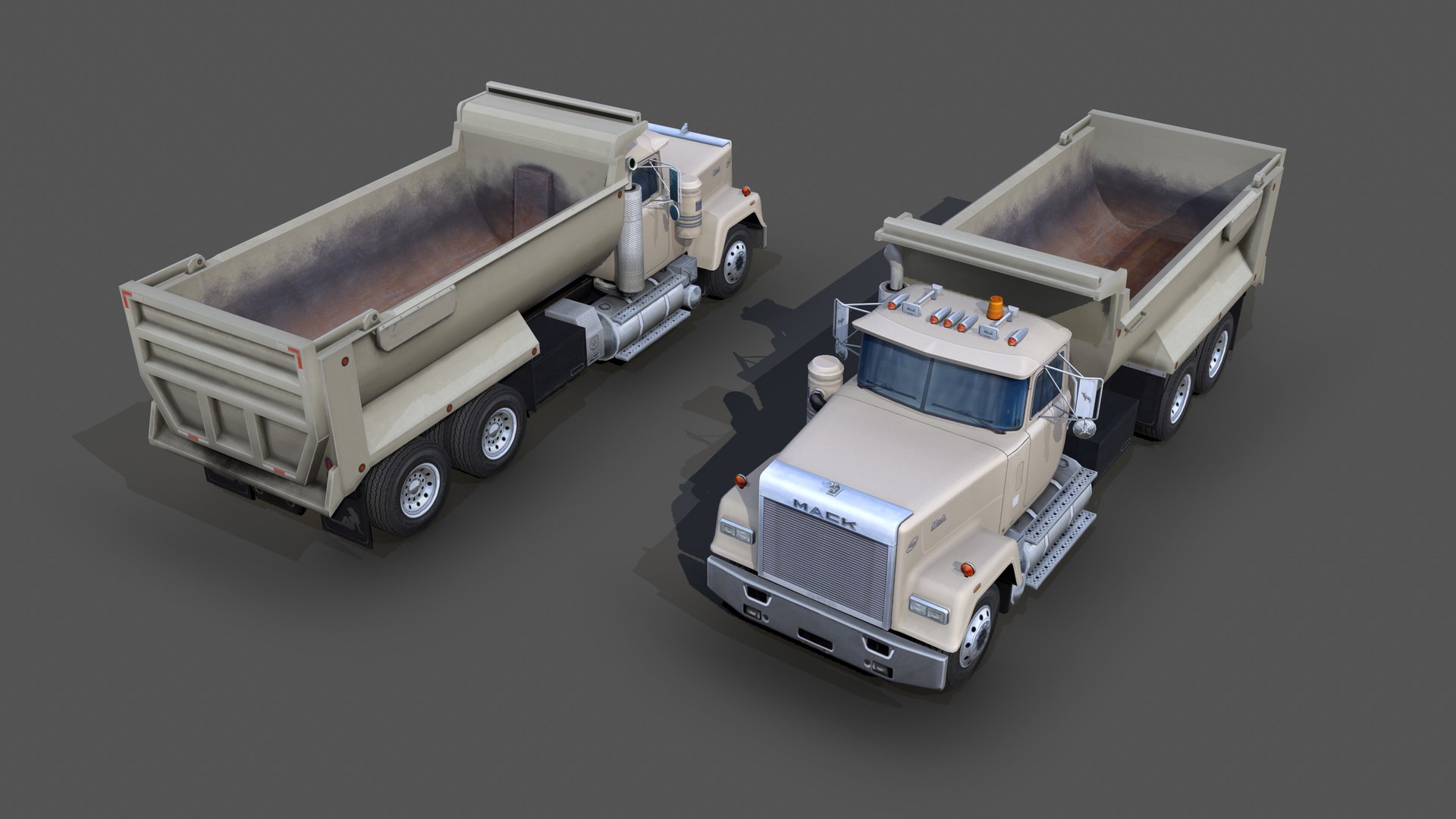 3D Mack RW600 Superliner Dump Truck S08 1988 - TurboSquid 1868570