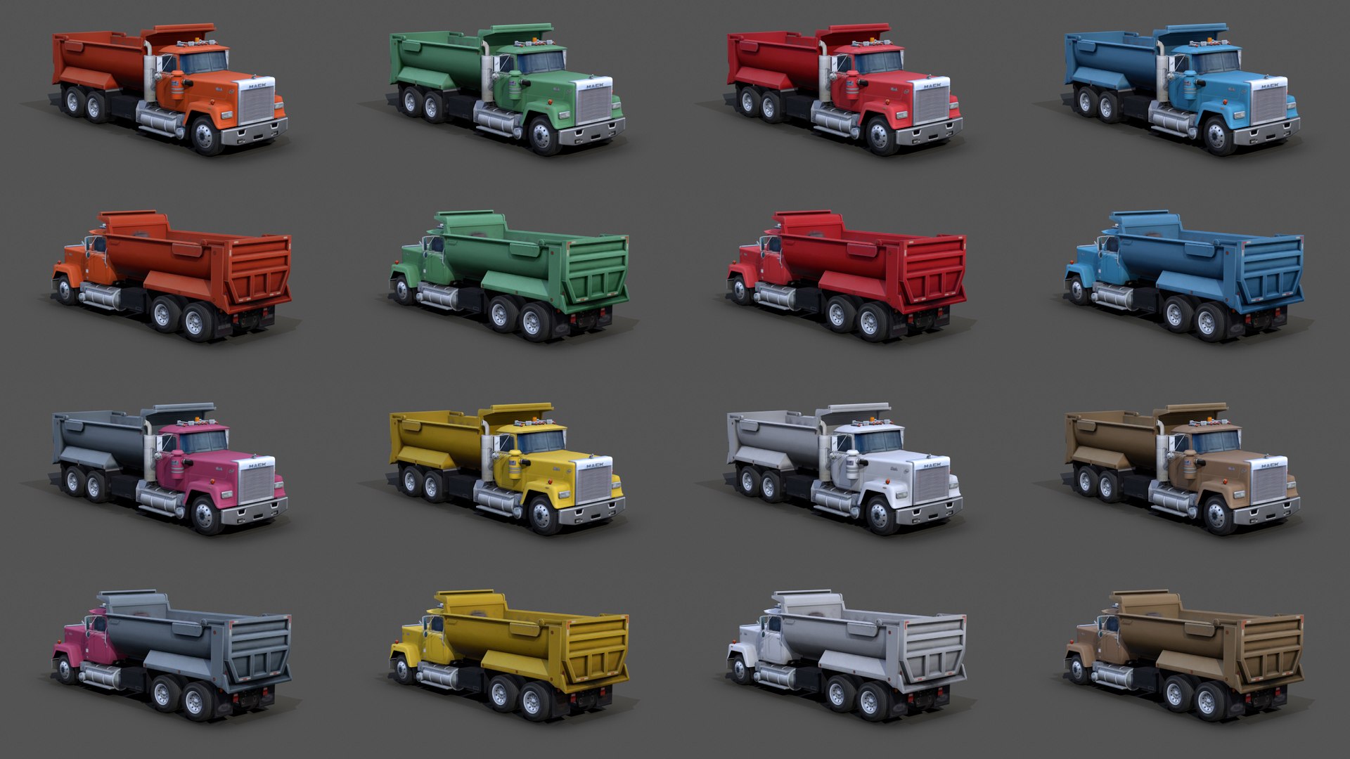 3D Mack RW600 Superliner Dump Truck S08 1988 - TurboSquid 1868570