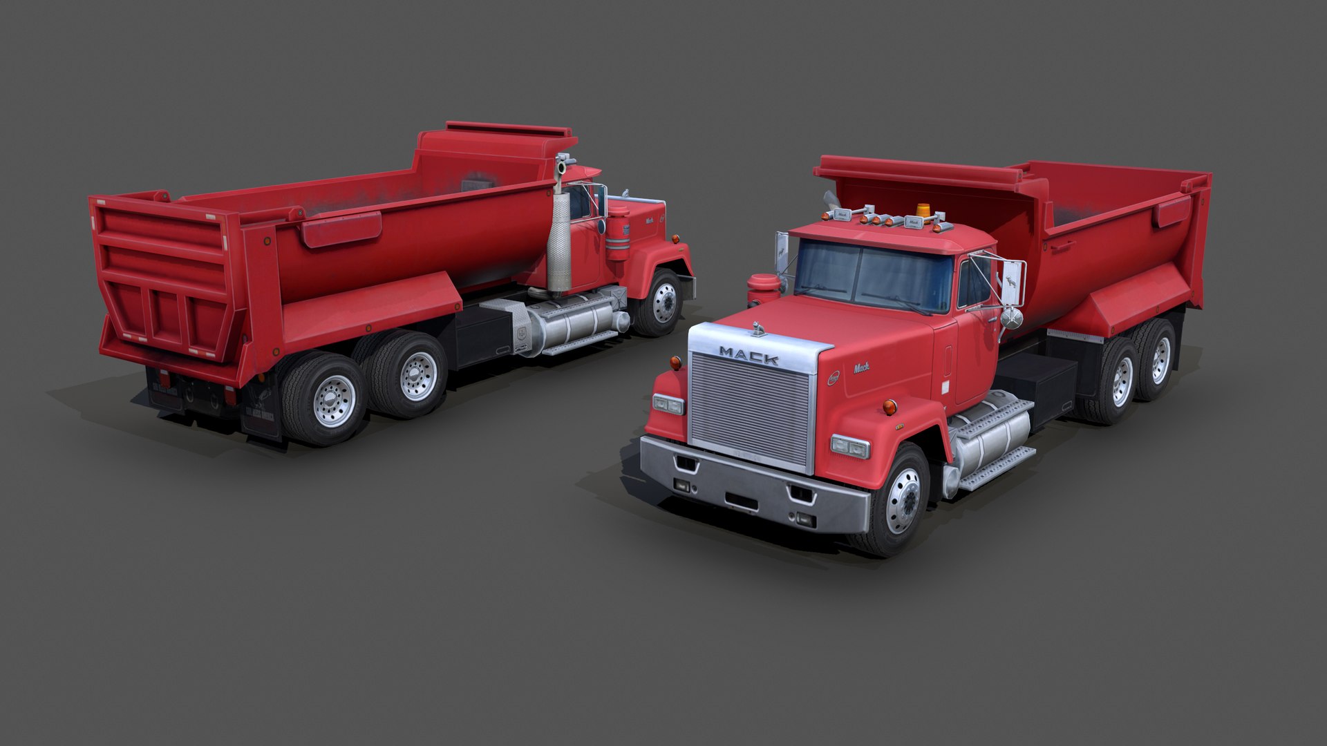 3D Mack RW600 Superliner Dump Truck S08 1988 - TurboSquid 1868570