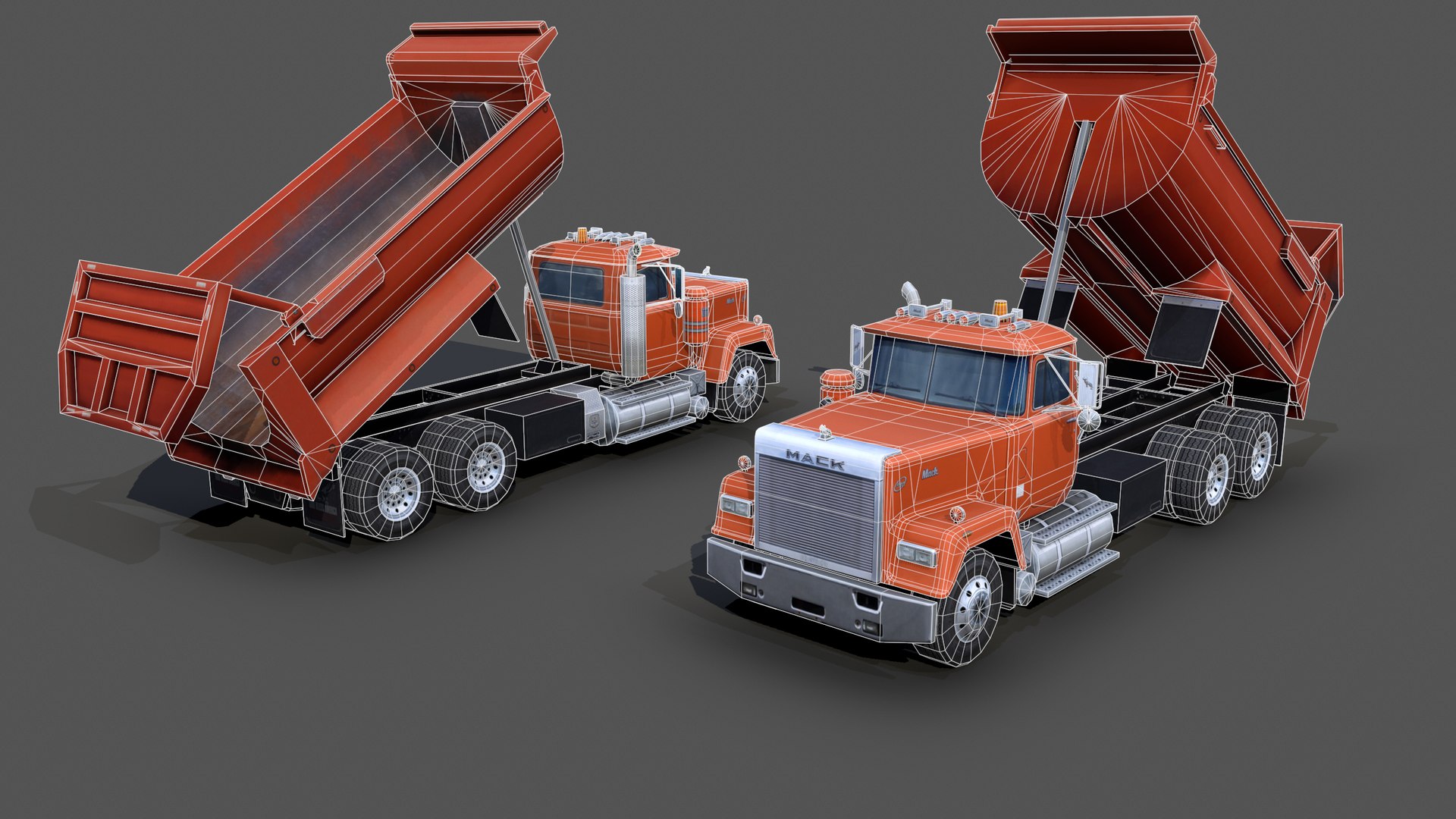 3D Mack RW600 Superliner Dump Truck S08 1988 - TurboSquid 1868570