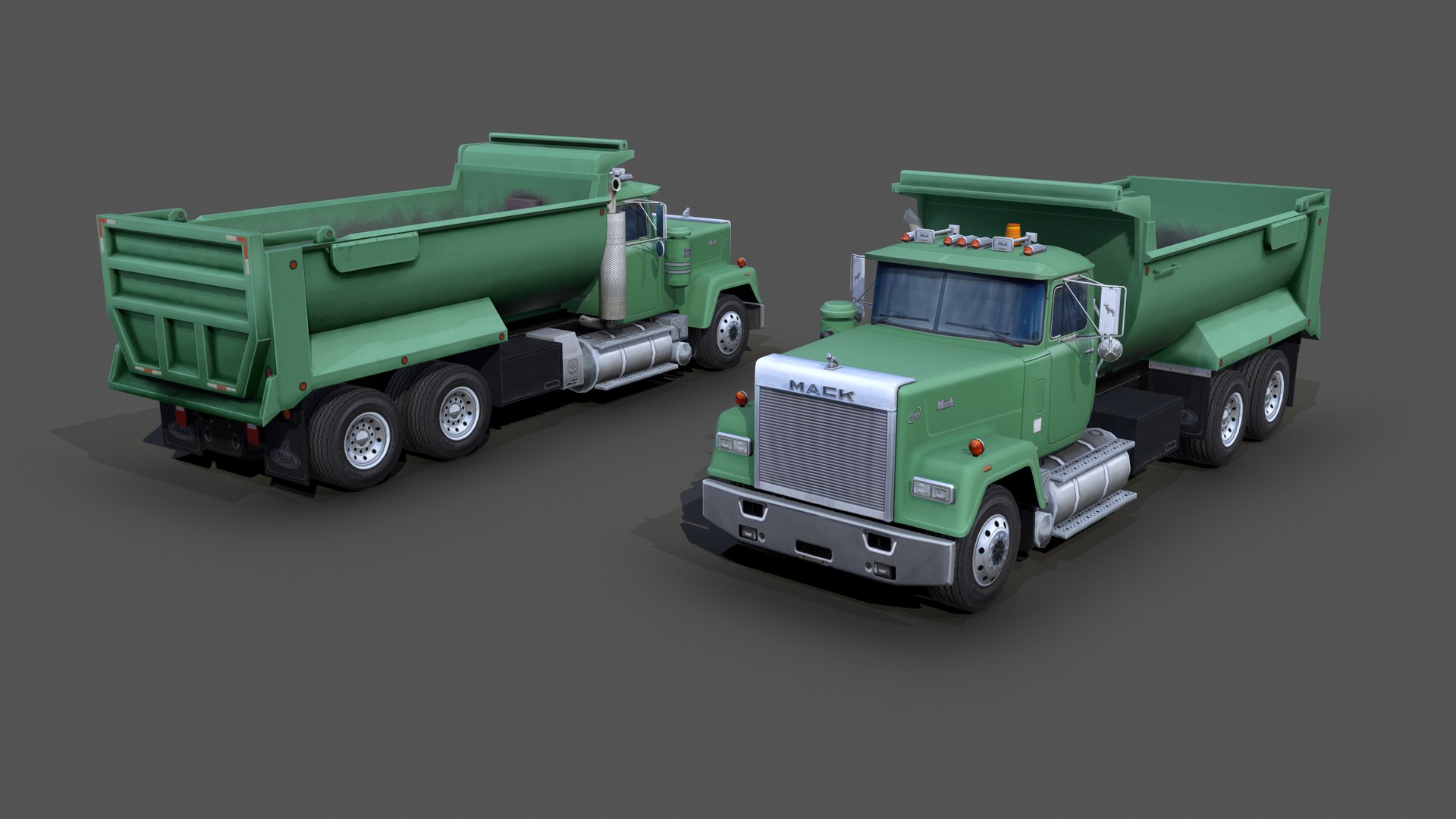 3D Mack RW600 Superliner Dump Truck S08 1988 - TurboSquid 1868570