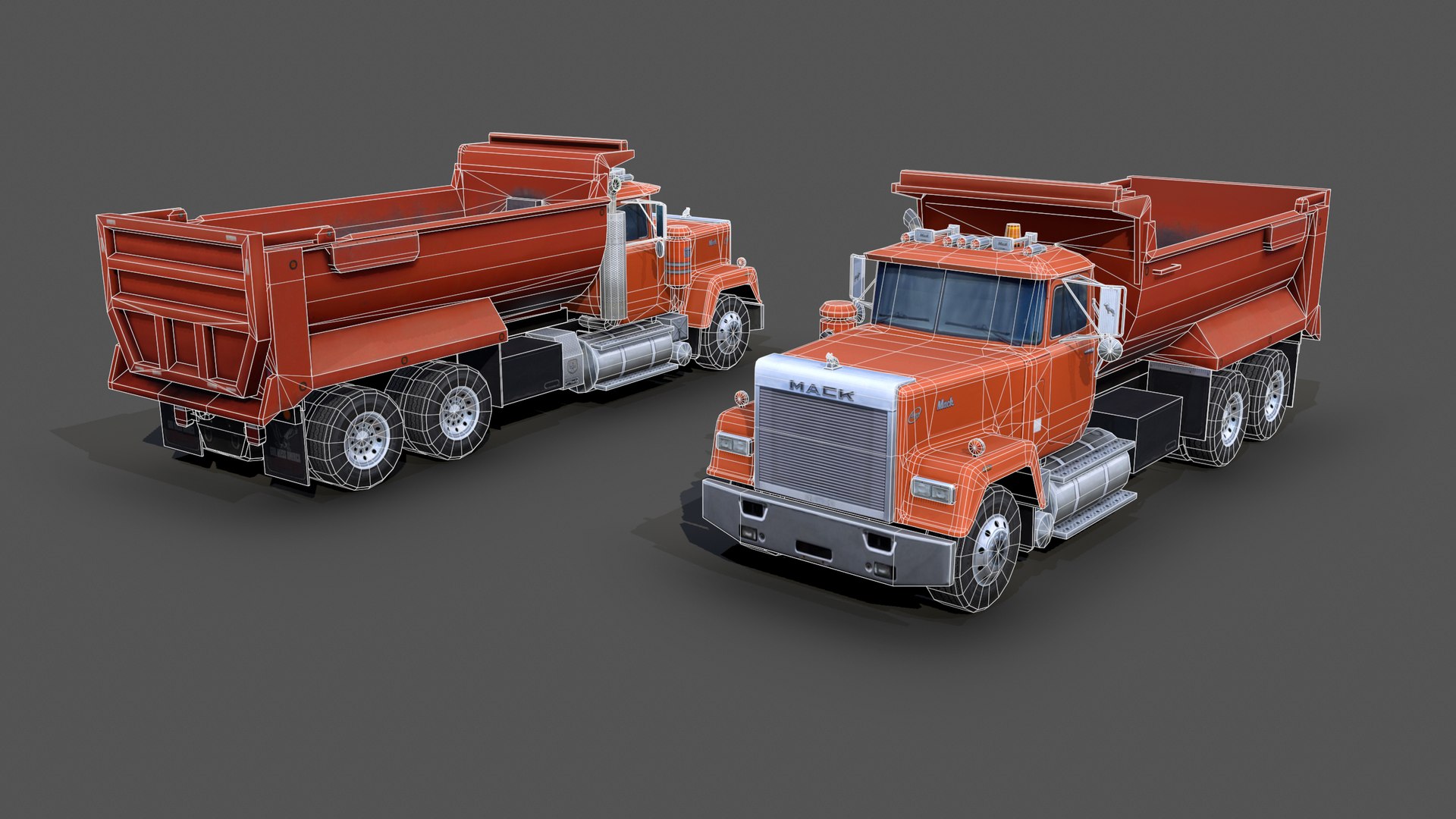 3D Mack RW600 Superliner Dump Truck S08 1988 - TurboSquid 1868570