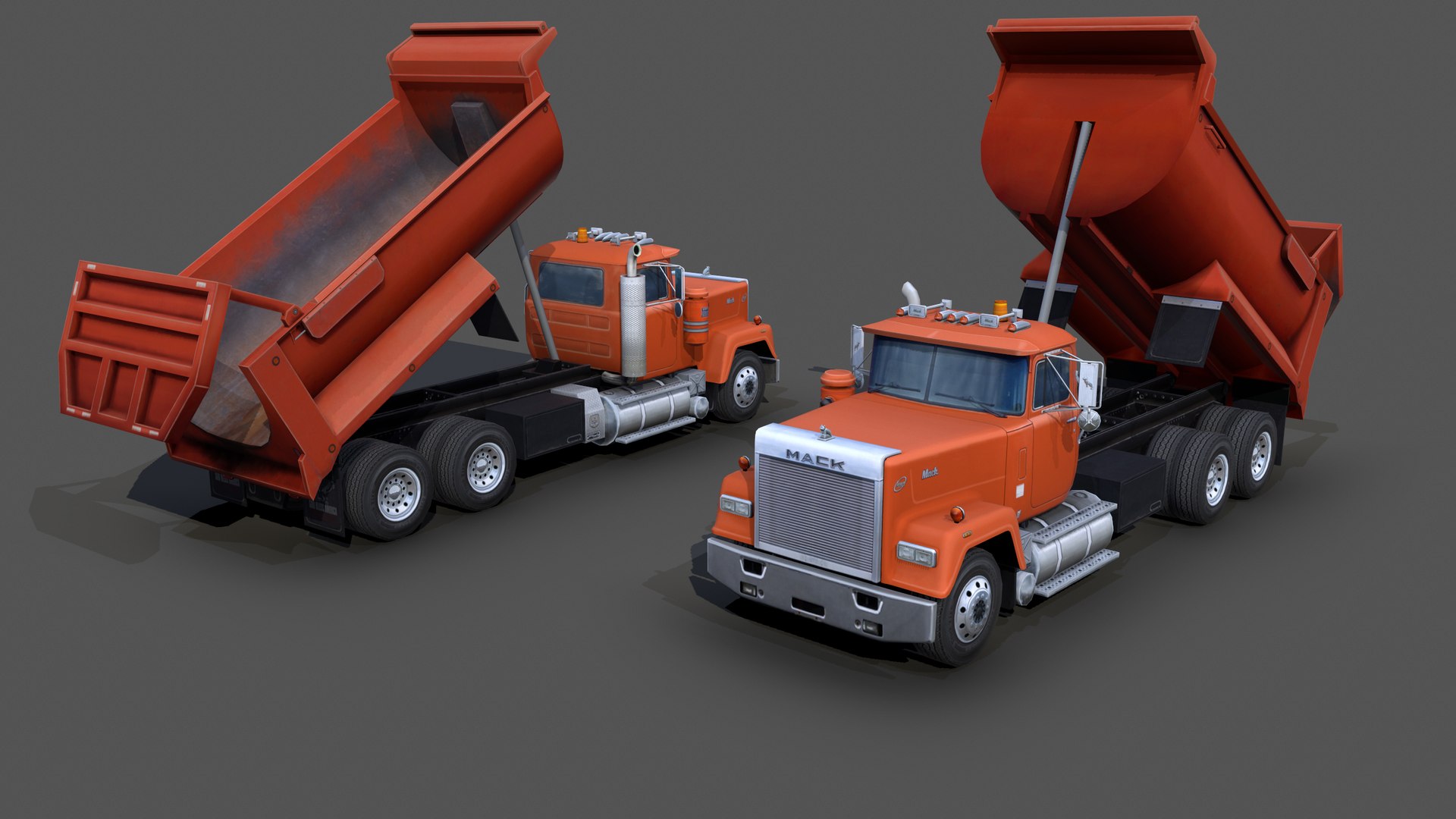 3D Mack RW600 Superliner Dump Truck S08 1988 - TurboSquid 1868570