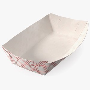 Paper Food Boat Red Checker