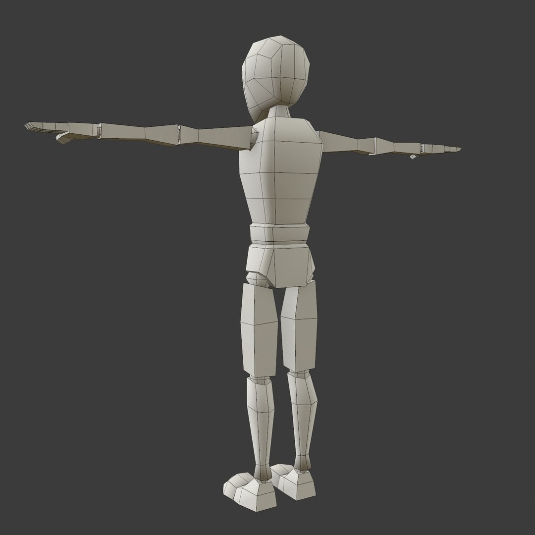 Skinny rag doll character 3D model - TurboSquid 1213852