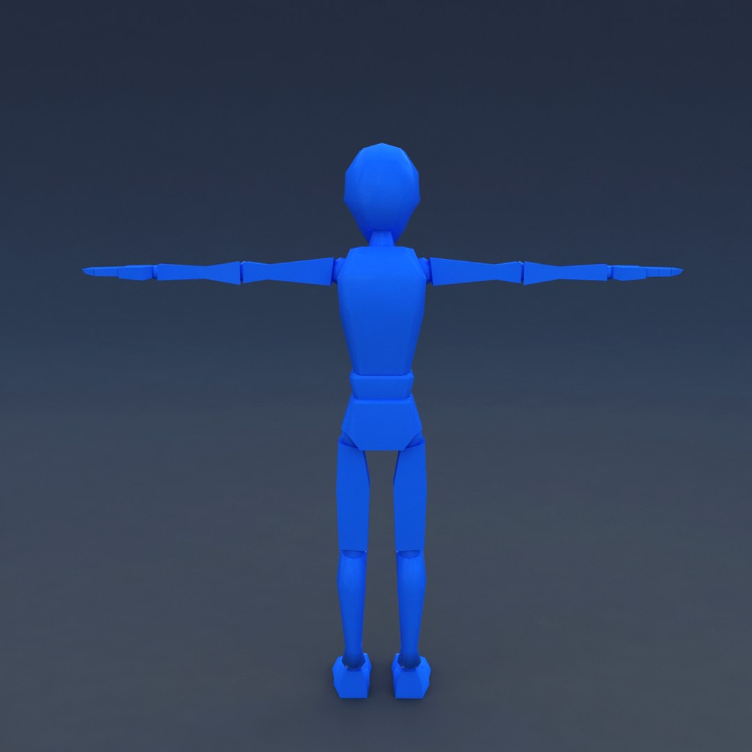 Skinny rag doll character 3D model - TurboSquid 1213852