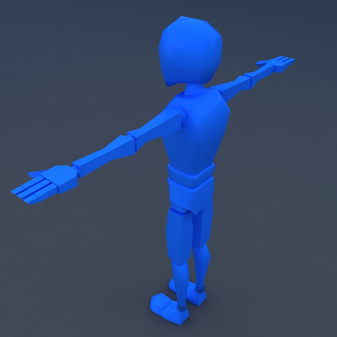 Skinny rag doll character 3D model - TurboSquid 1213852